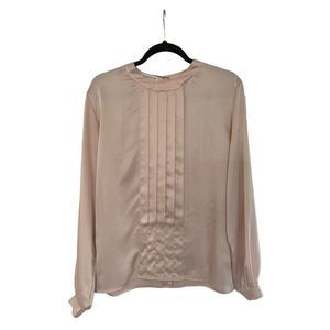 5 for $30 Liz Claiborne Collection Blush Pink Ruffle Front Back Button Top 10